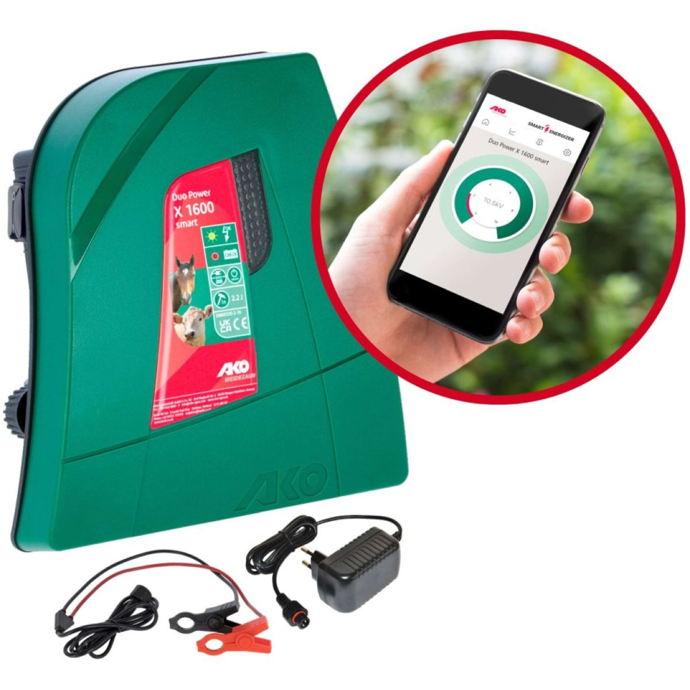 Ako Dispositivo per recinzioni elettriche Duo Power X1600 smart