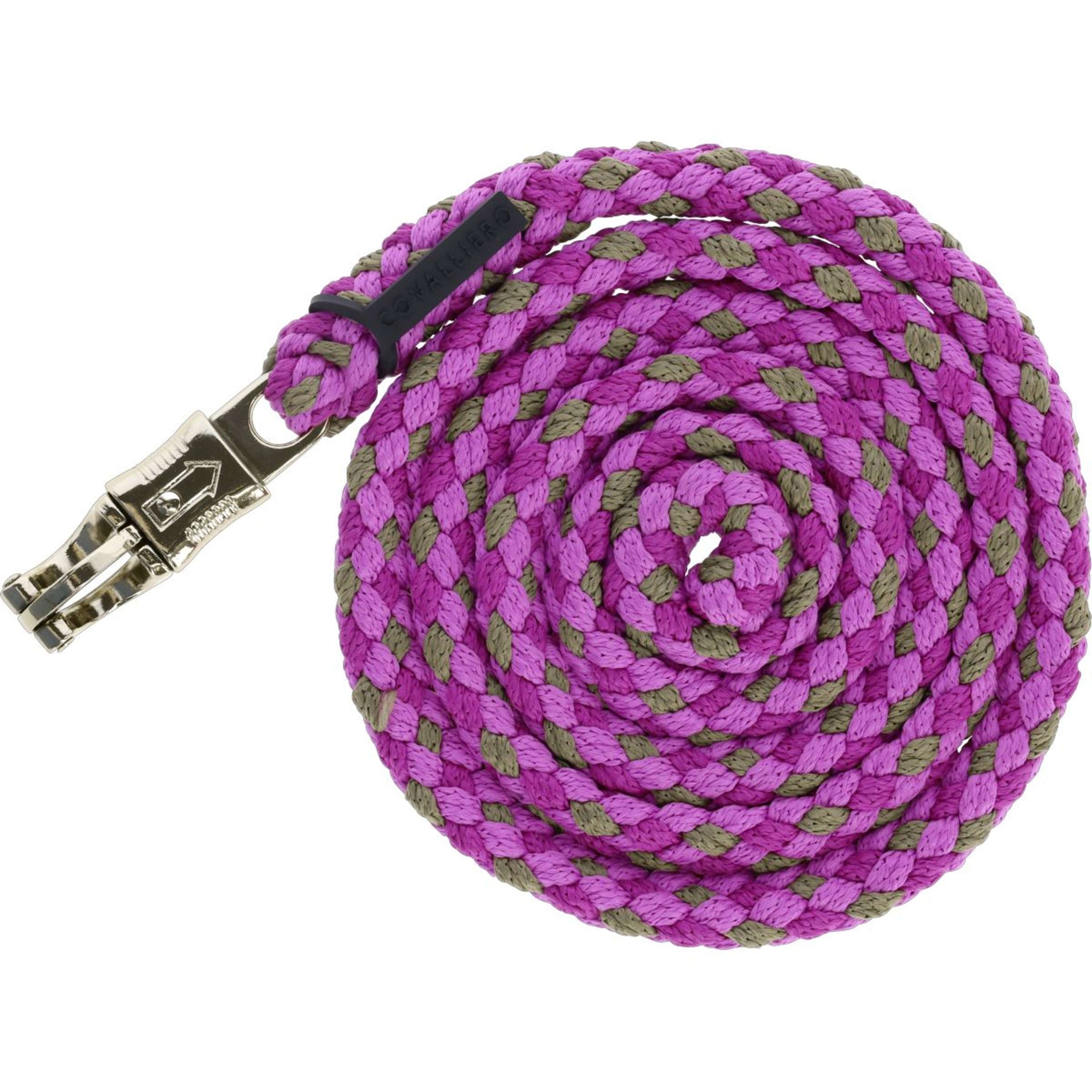 Covalliero Corda per cavezza SS26 con Gancio di Panico Light Berry/Noce