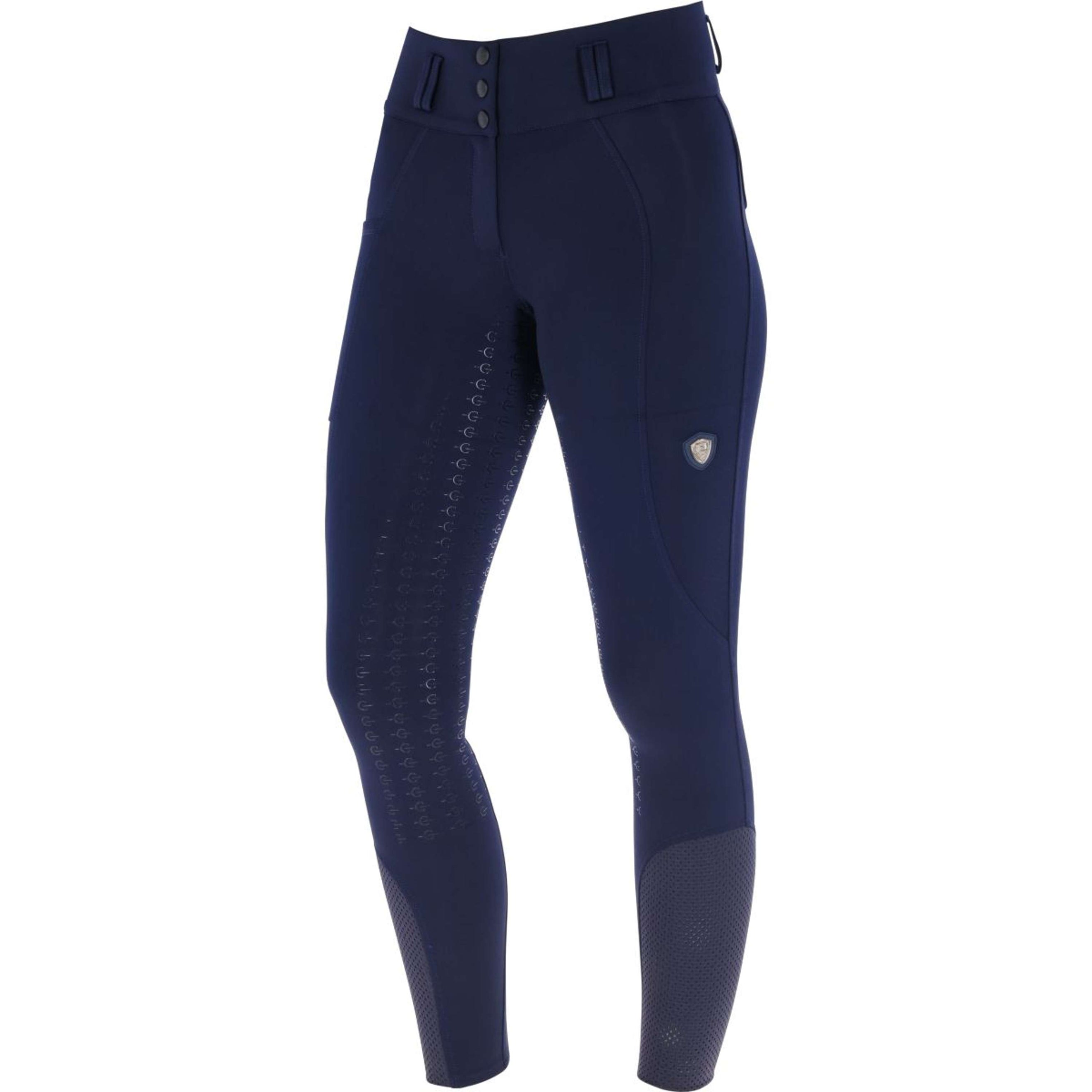 Covalliero Pantaloni da Equitazione SS26 Donne Full Grip Marina oscura