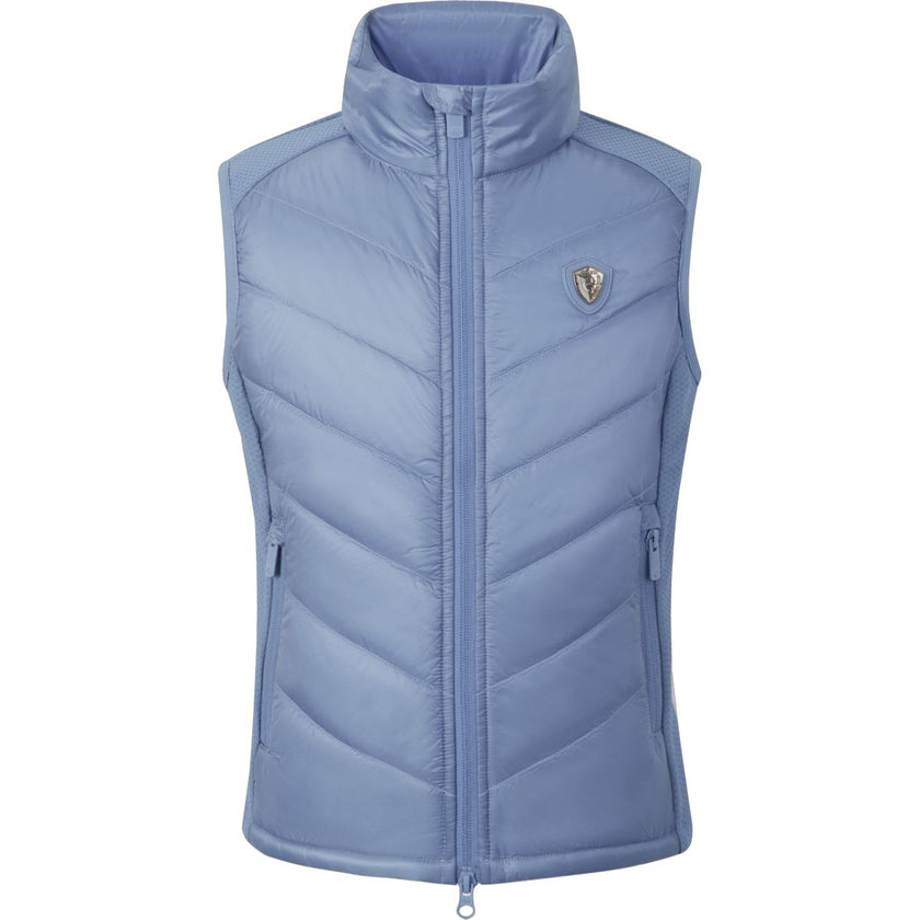 Covalliero Gilet SS26 Bambini Smoked Blue Covalliero Gilet SS26 Bambini Smoked Blue
