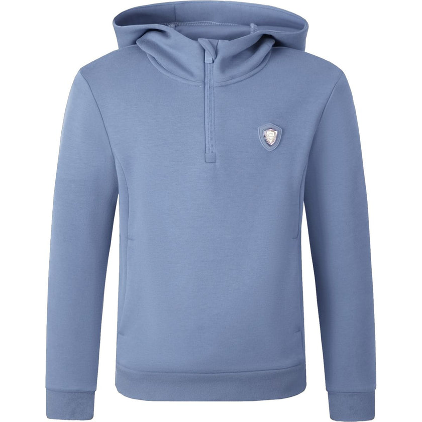 Covalliero Felpa con cappuccio SS26 Bambini Smoked Blue Covalliero Felpa con cappuccio SS26 Bambini Smoked Blue