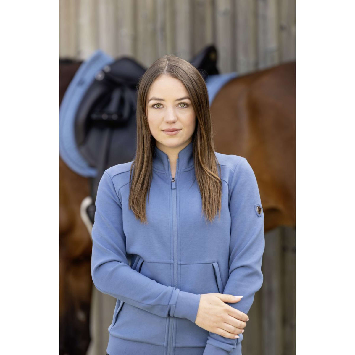 Covalliero Gilet in Pile SS26 Donne Smoked Blue