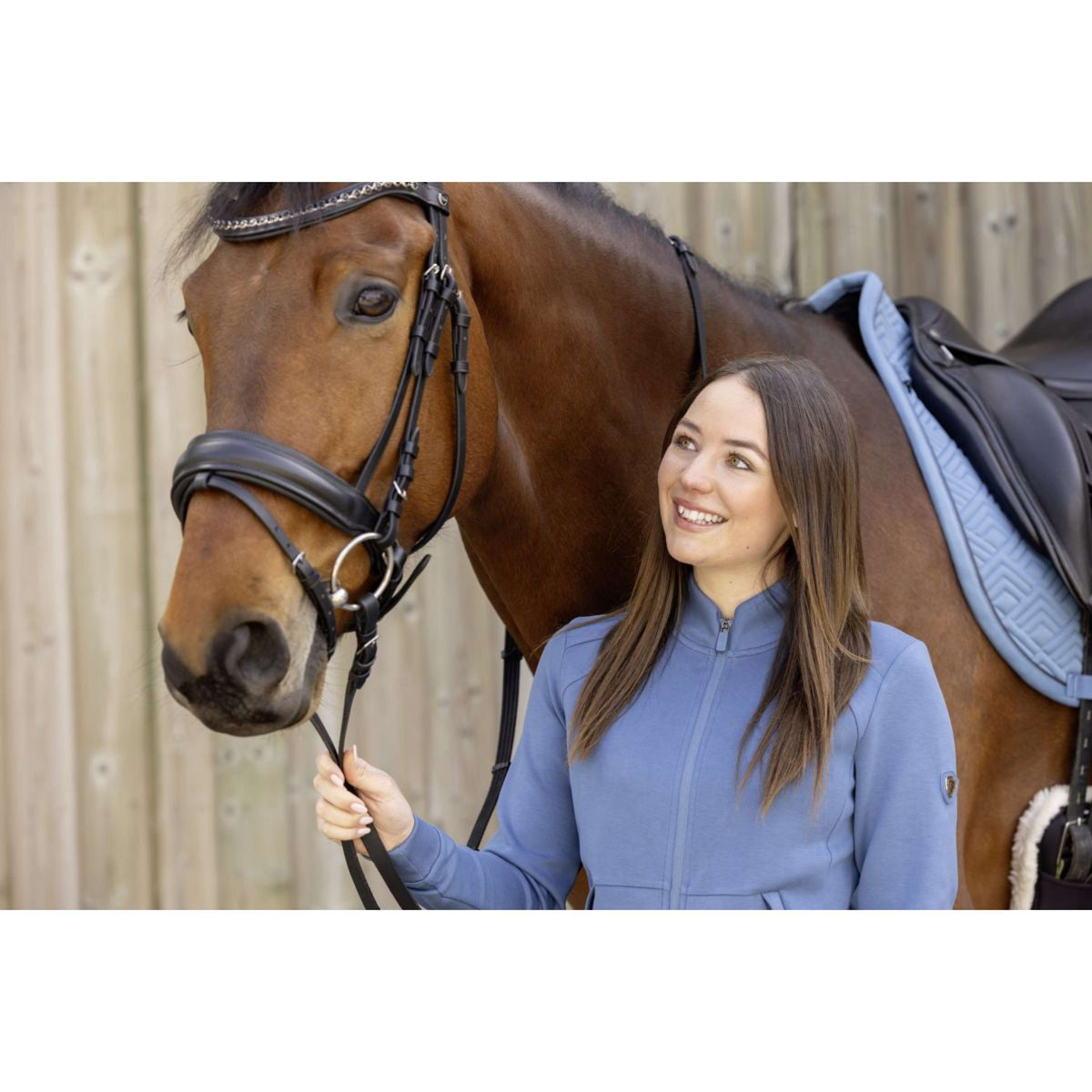 Covalliero Gilet in Pile SS26 Donne Smoked Blue