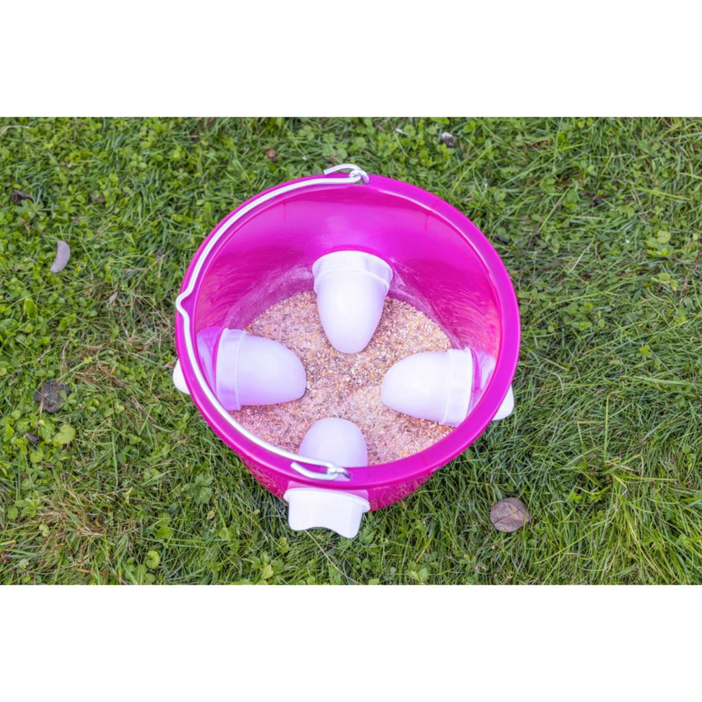 Kerbl Secchio per Alimenti Polli Rosa