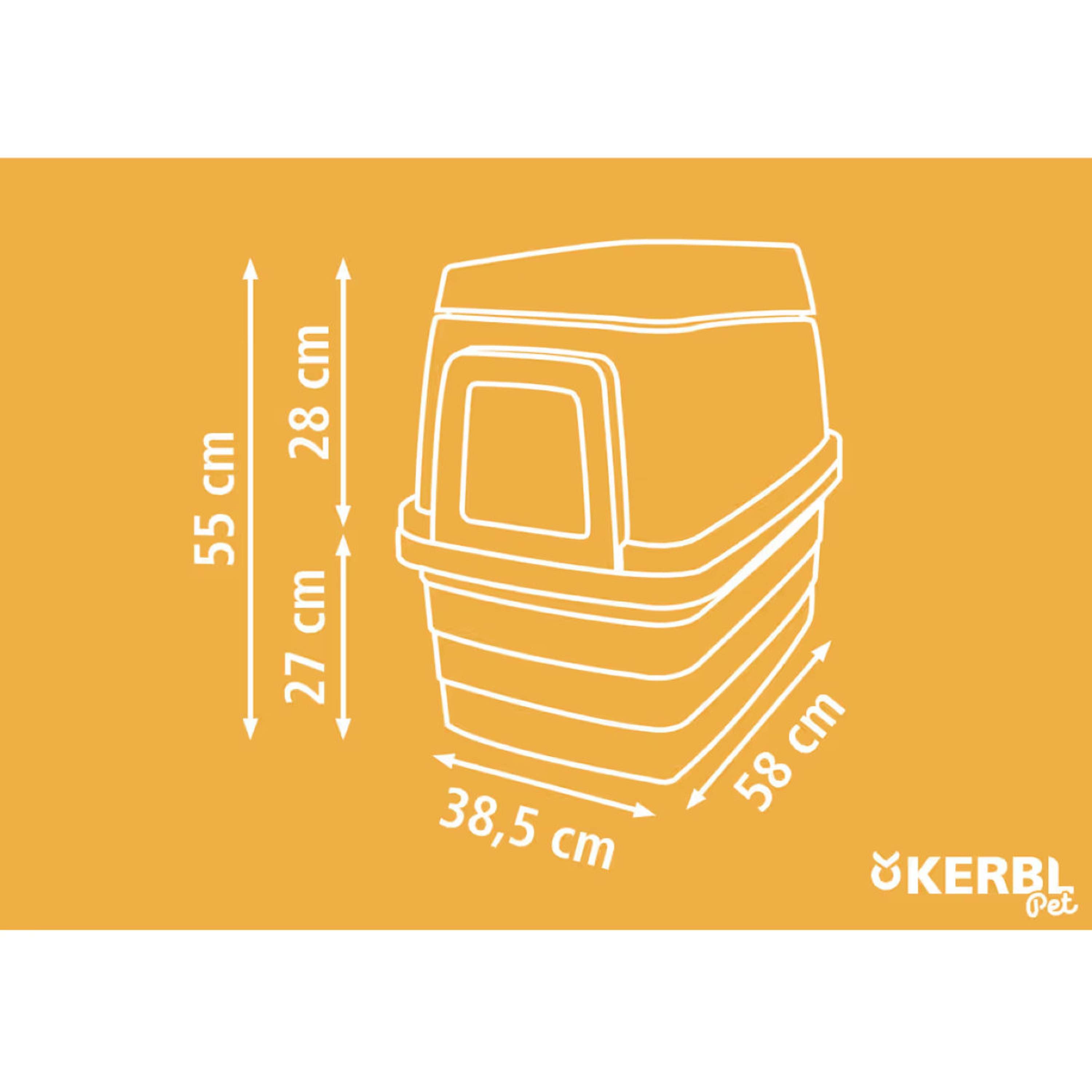 Kerbl Casa per Conigli Plastica Grigio/Arancio