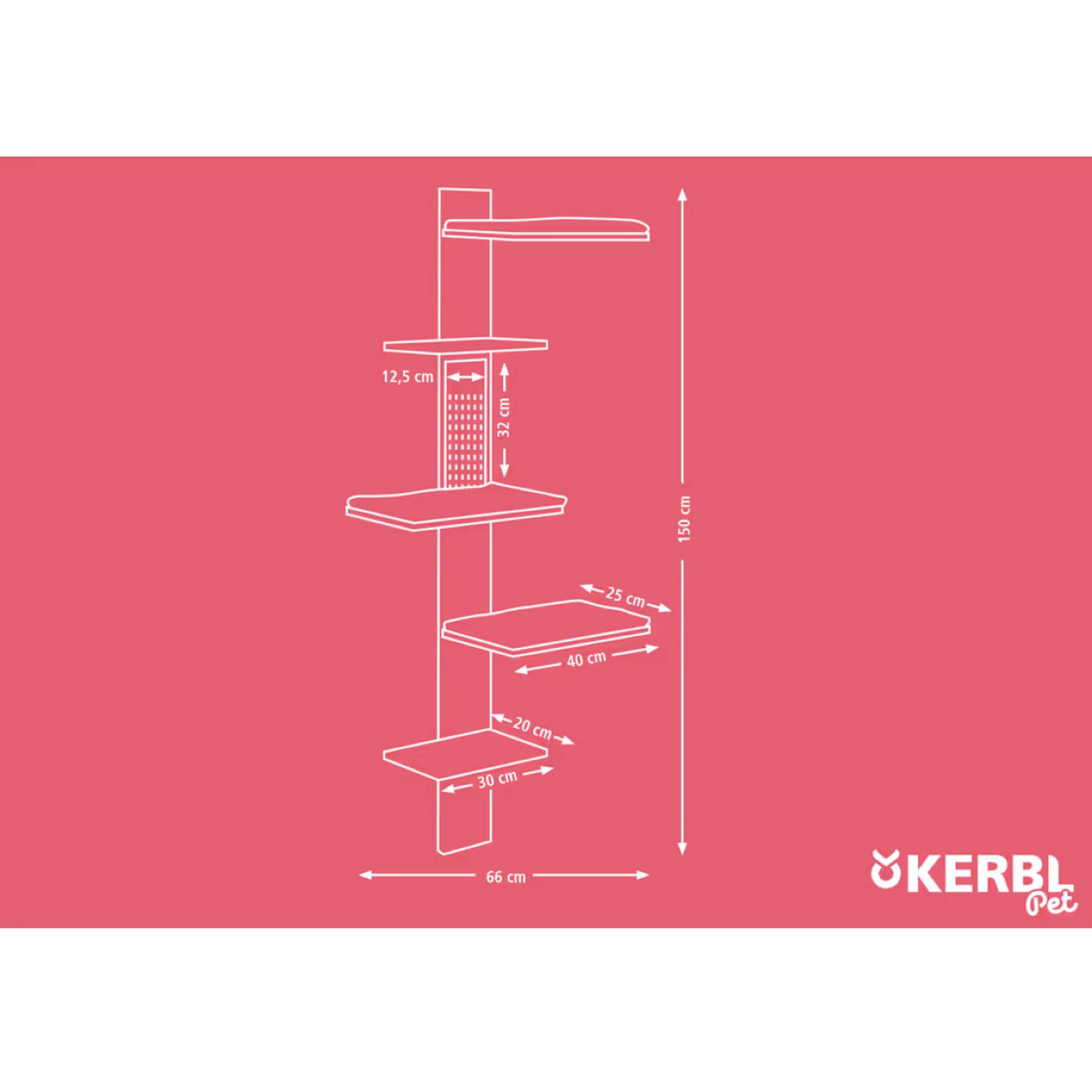 Kerbl Tiragraffi Timber Bacchetta Legno/Taupe