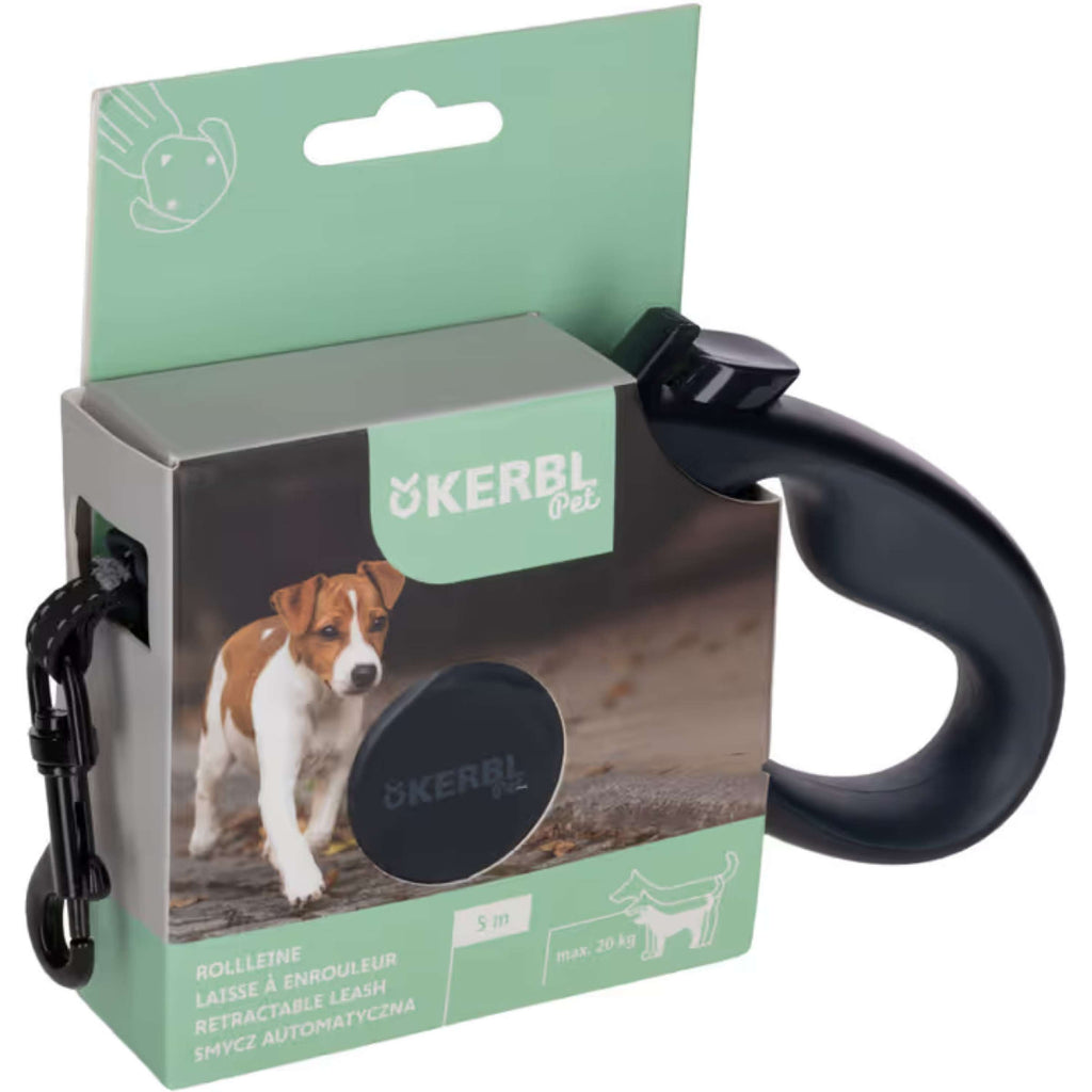 Kerbl Guinzaglio Retrattile 5m Nero