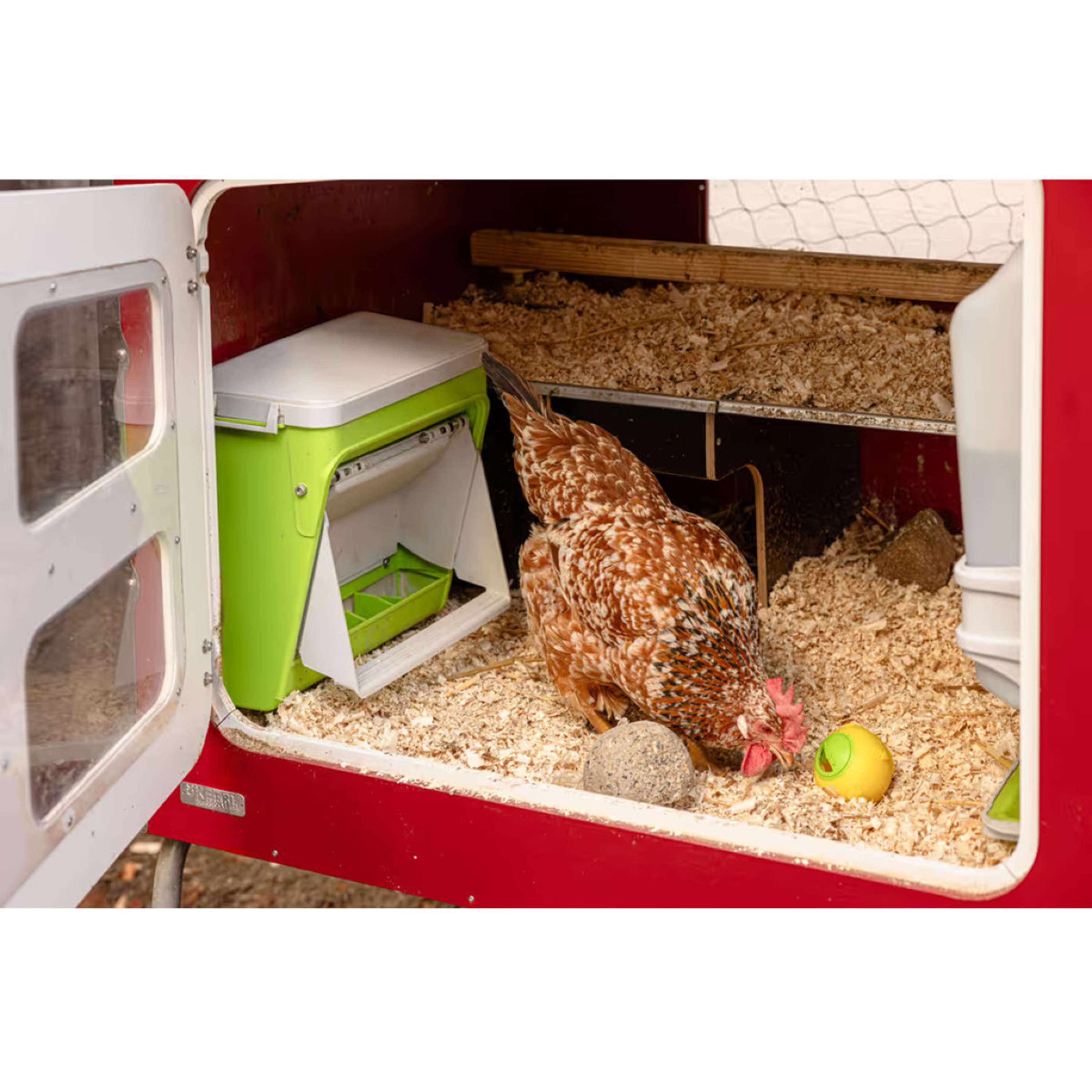 Kerbl Mangime Automatico con Aletta Protettiva Verde