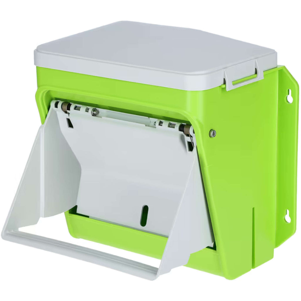 Kerbl Mangime Automatico con Aletta Protettiva Verde