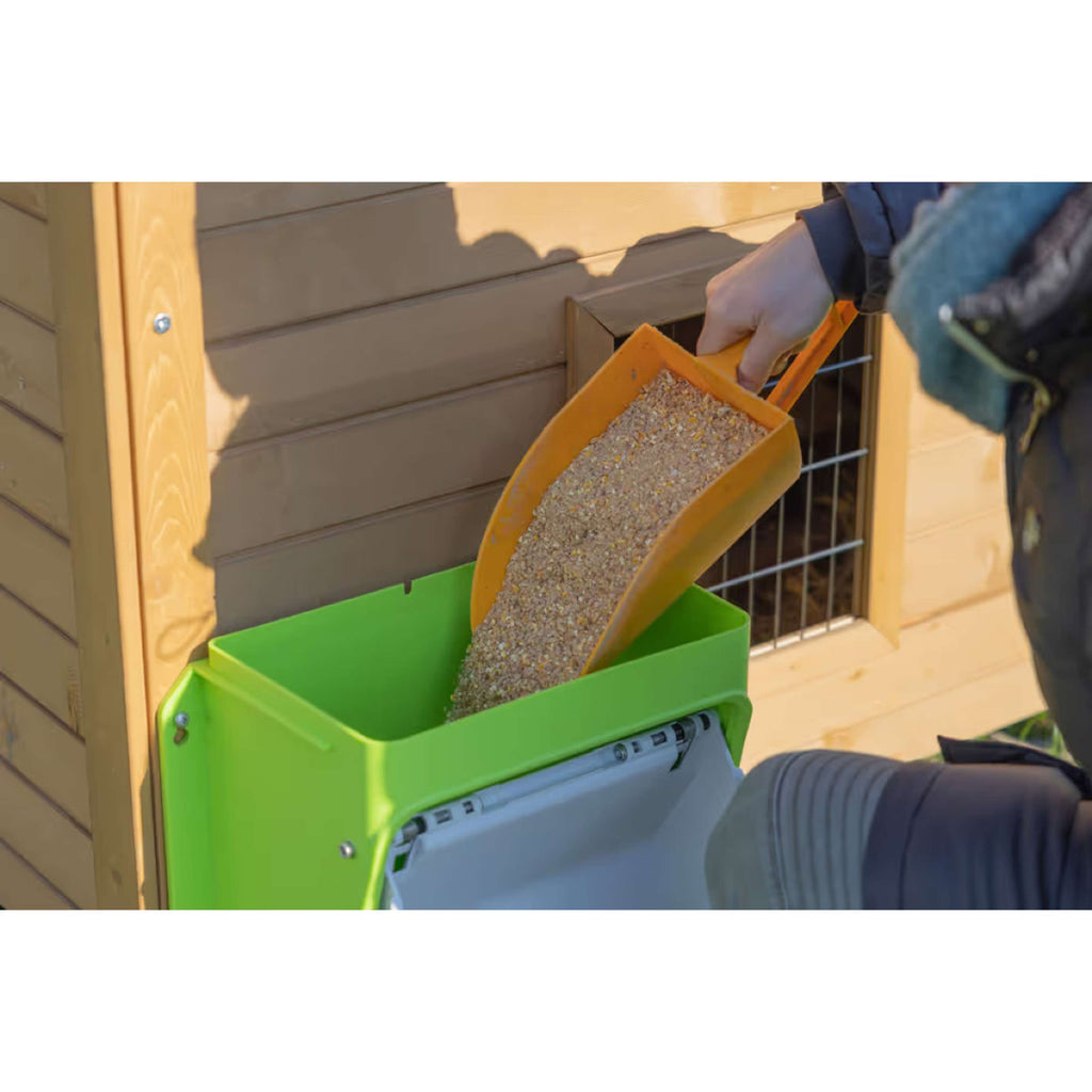 Kerbl Mangime Automatico con Aletta Protettiva Verde