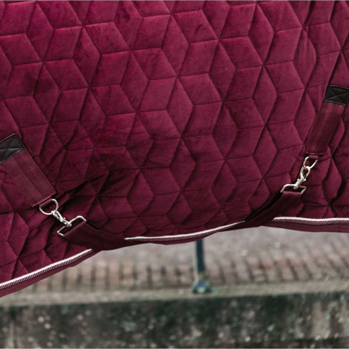 Kentucky Horsewear Coperta da esposizione Velvet Bordeaux