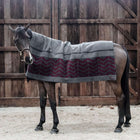 Kentucky Horsewear Coperta in Pile Heavy Square Fishbone Grigio/Bordeaux