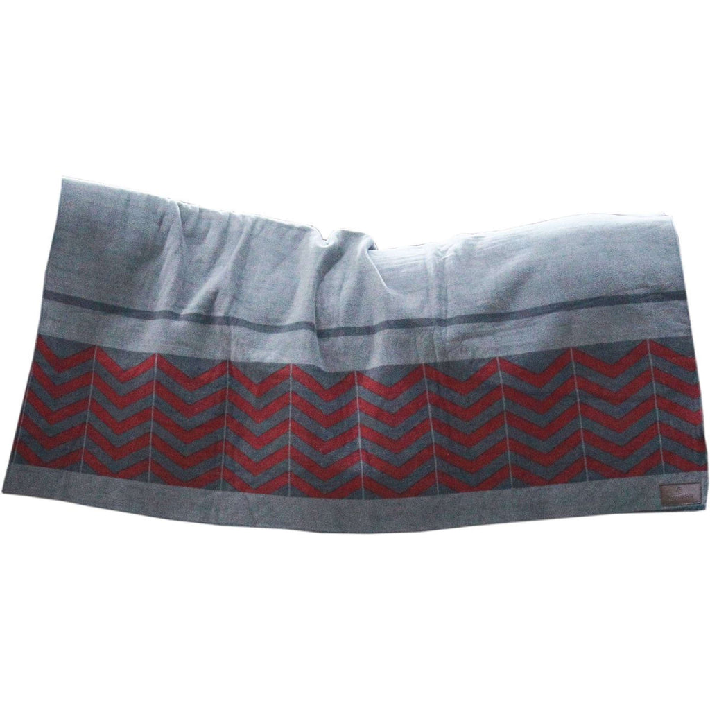 Kentucky Horsewear Coperta in Pile Heavy Square Fishbone Grigio/Bordeaux
