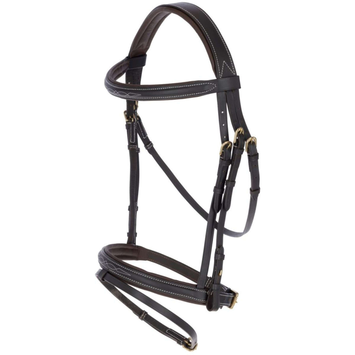Briglia classica in pelle Kerbl Marrone classico