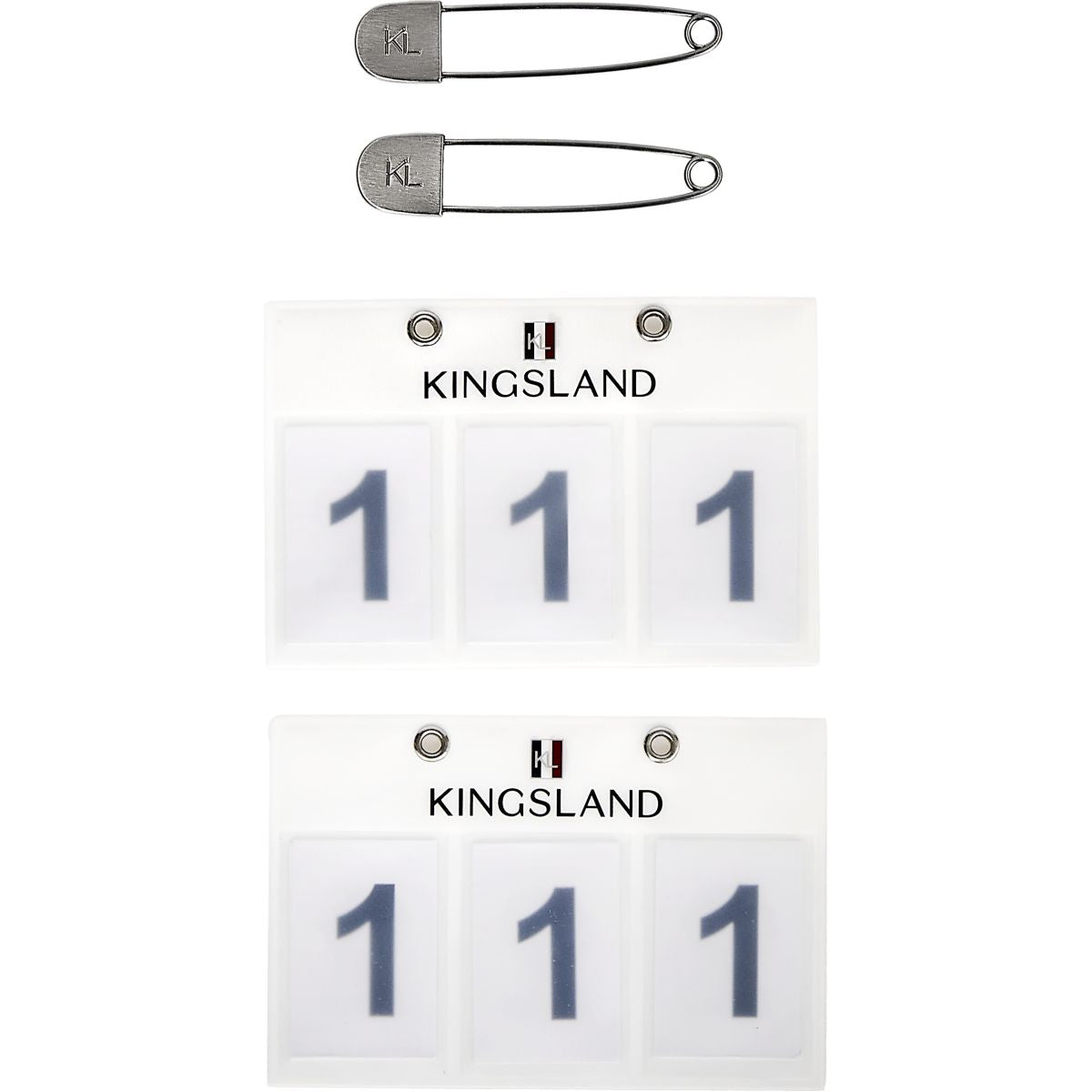 Kingsland Startnummer Classic 3 Numeri Bianco