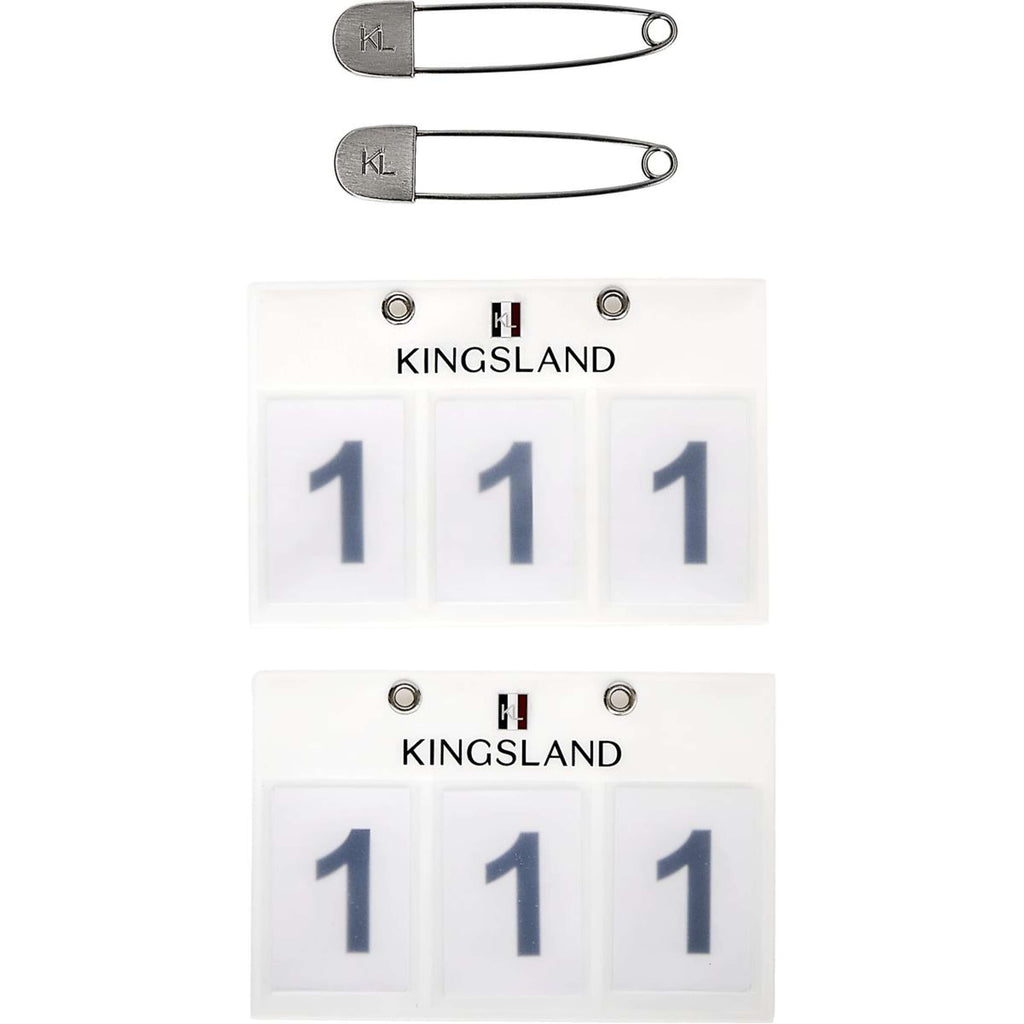 Kingsland Startnummer Classic 3 Numeri Bianco
