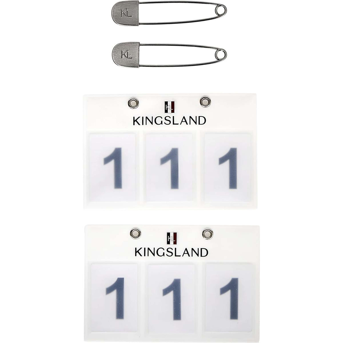 Kingsland Startnummer Classic 3 Numeri Bianco