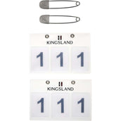 Kingsland Startnummer Classic 3 Numeri Bianco