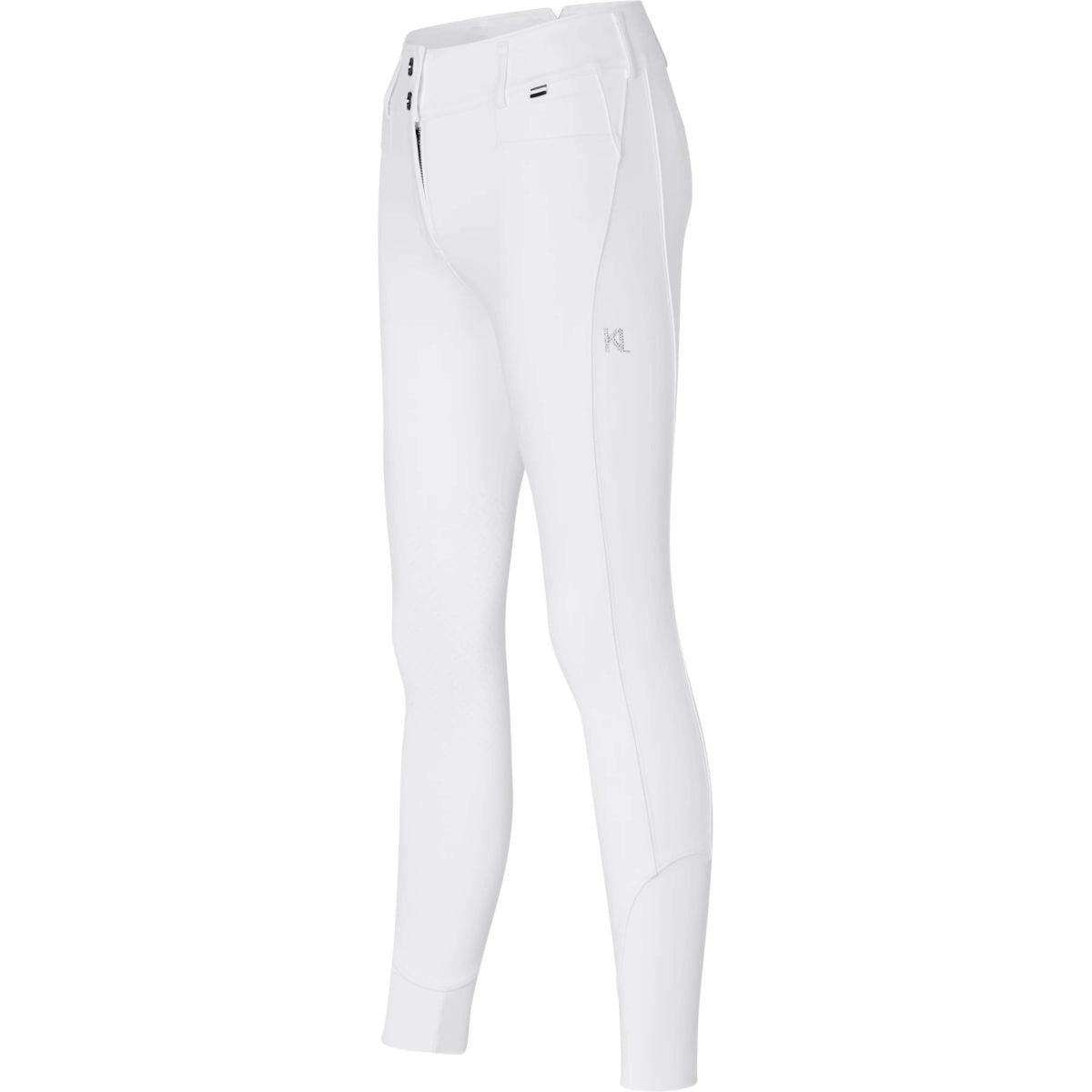 Kingsland Pantaloni da Equitazione Kira Knie Grip Bianco