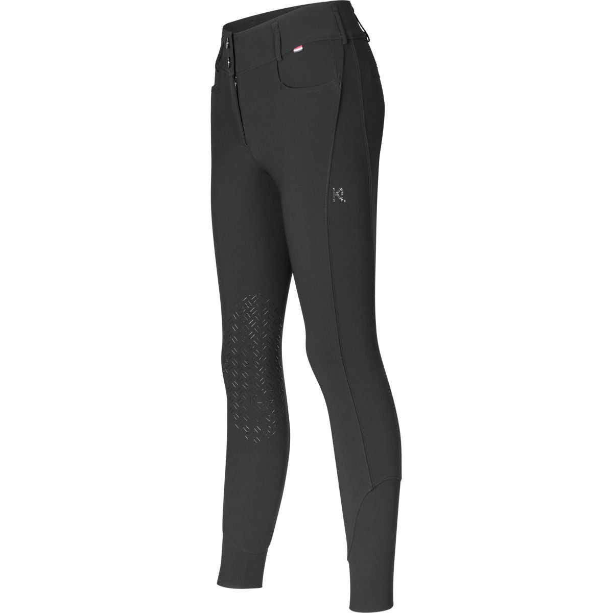 Kingsland Pantaloni da Equitazione Kira Knie Grip Nero