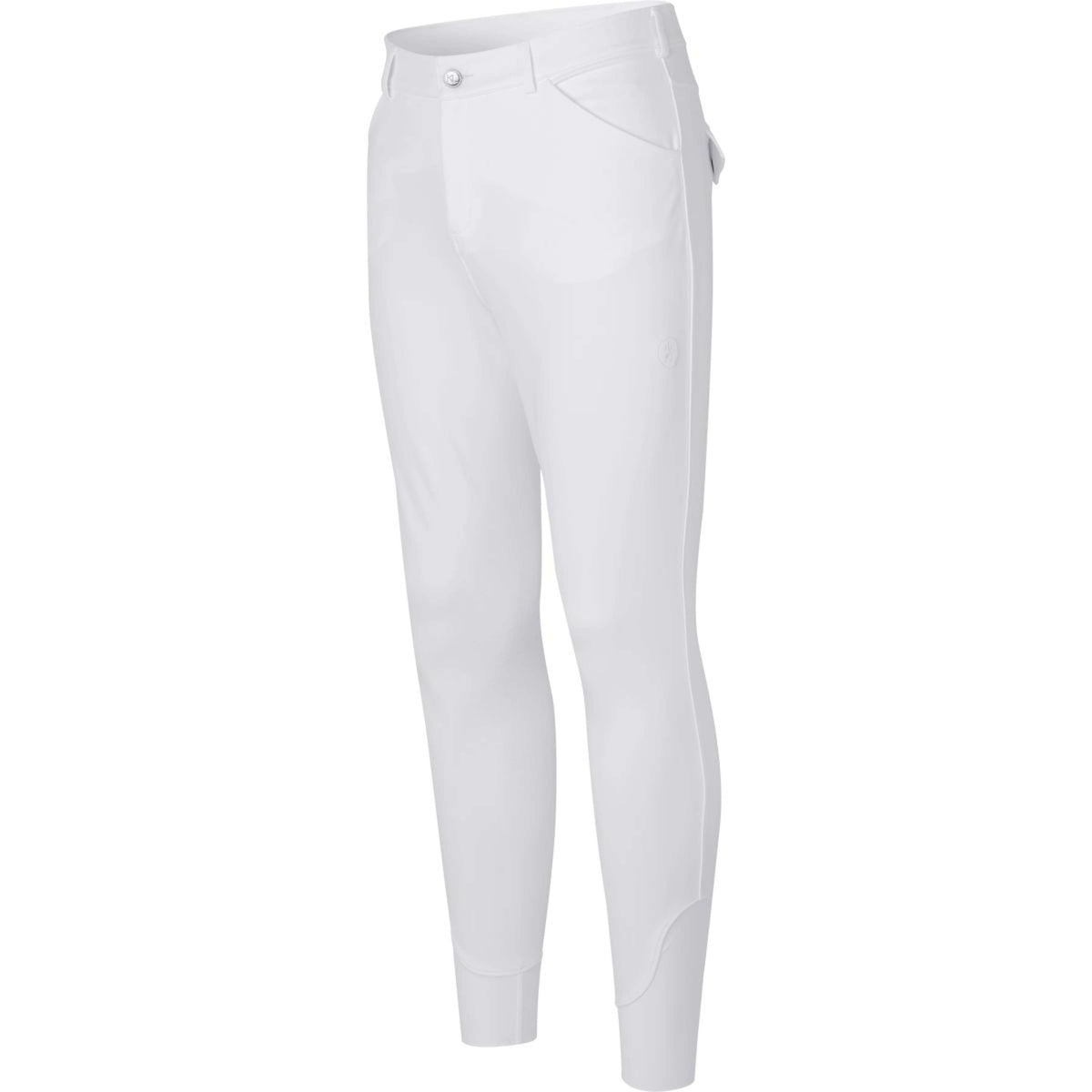 Kingsland Pantaloni da Equitazione Kent Knie Grip Bianco