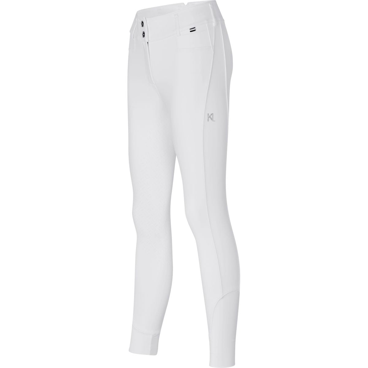 Kingsland Pantaloni da Equitazione Kira Full Grip Bianco