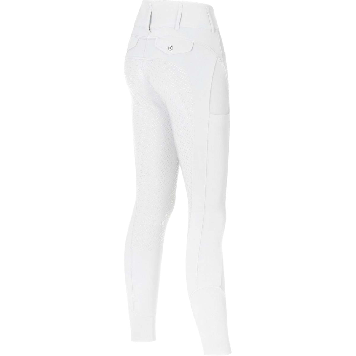 Kingsland Pantaloni da Equitazione Kimi Full Grip Bianco