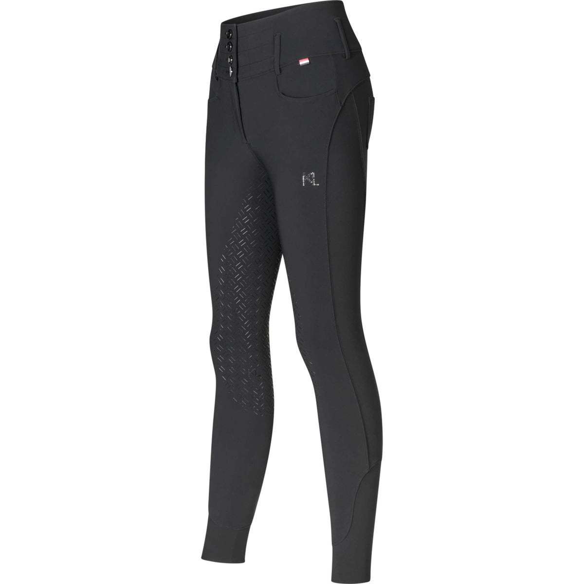 Kingsland Pantaloni da Equitazione Khloe Full Grip Nero
