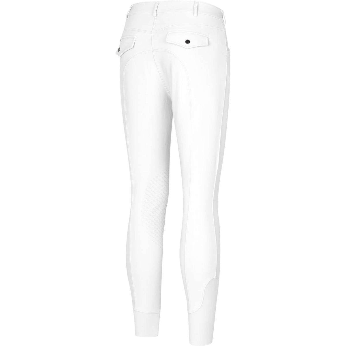 Kingsland Pantaloni da Equitazione Kent Full Grip Bianco