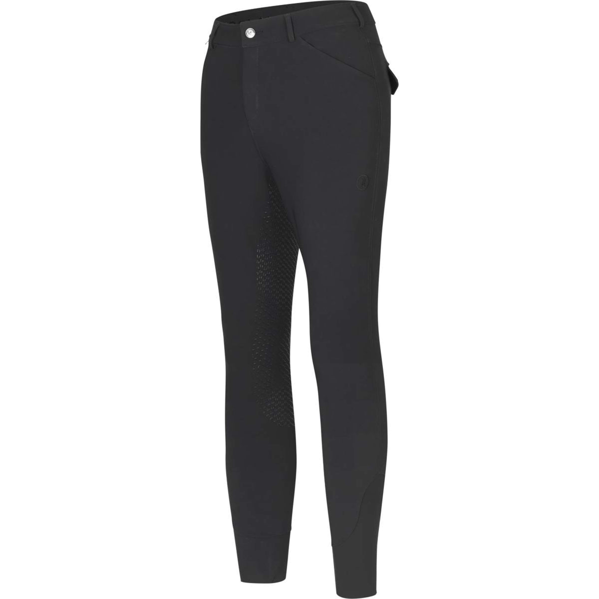 Kingsland Pantaloni da Equitazione Kent Full Grip Nero