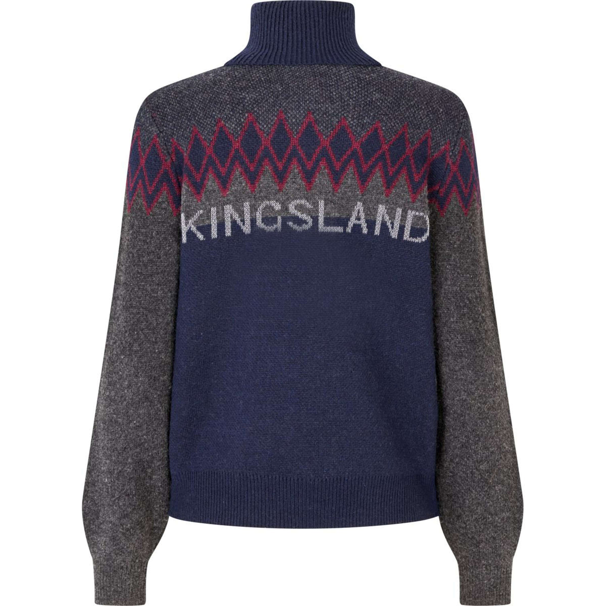 Kingsland Maglione a Collo Alto KLMontez Grey Forged Iron