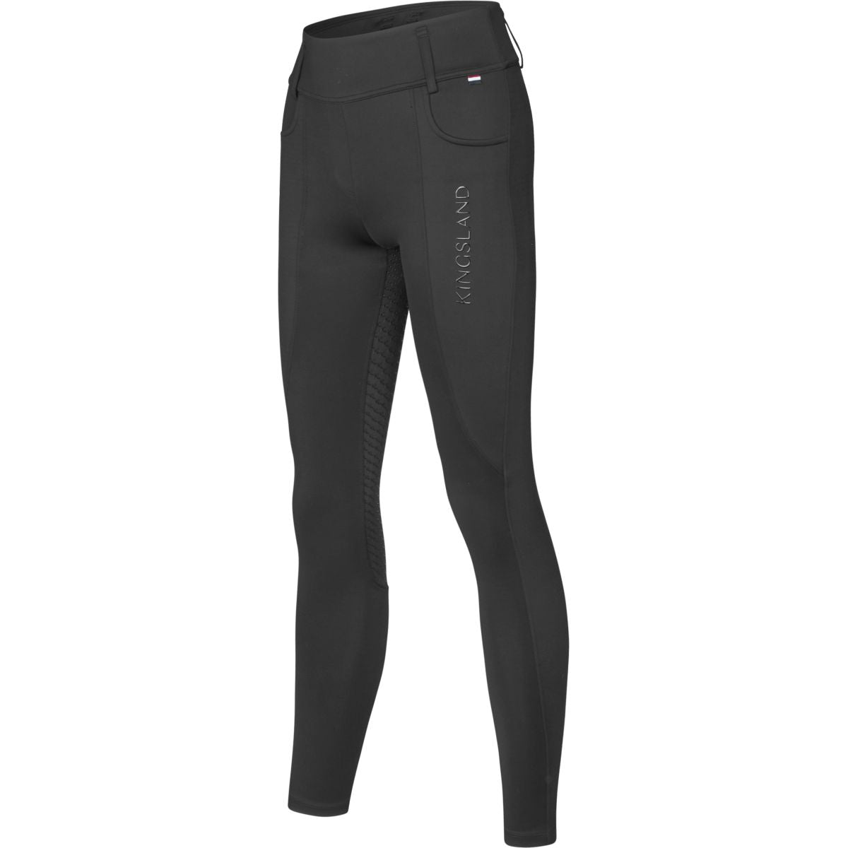 Kingsland Pantaloni da Equitazione KLKristin Full Grip Nero