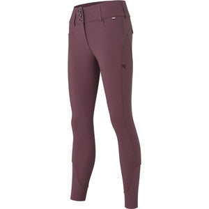 Kingsland Pantaloni da Equitazione KLKimi Full Grip Plum Wine