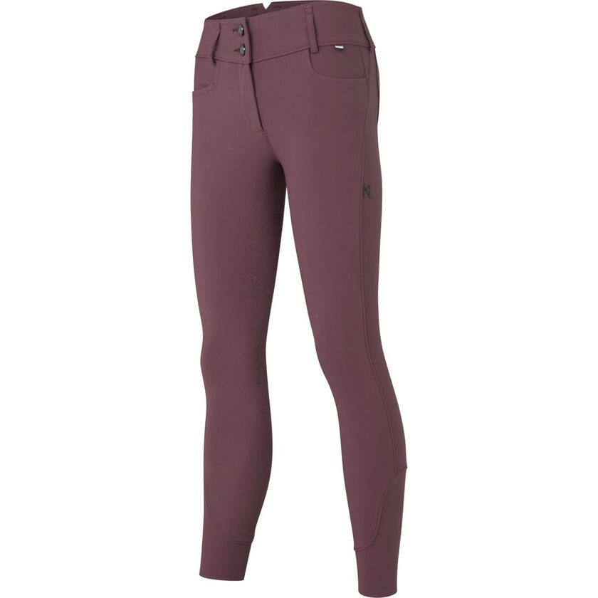 Kingsland Pantaloni da Equitazione KLKira Full Grip Plum Wine