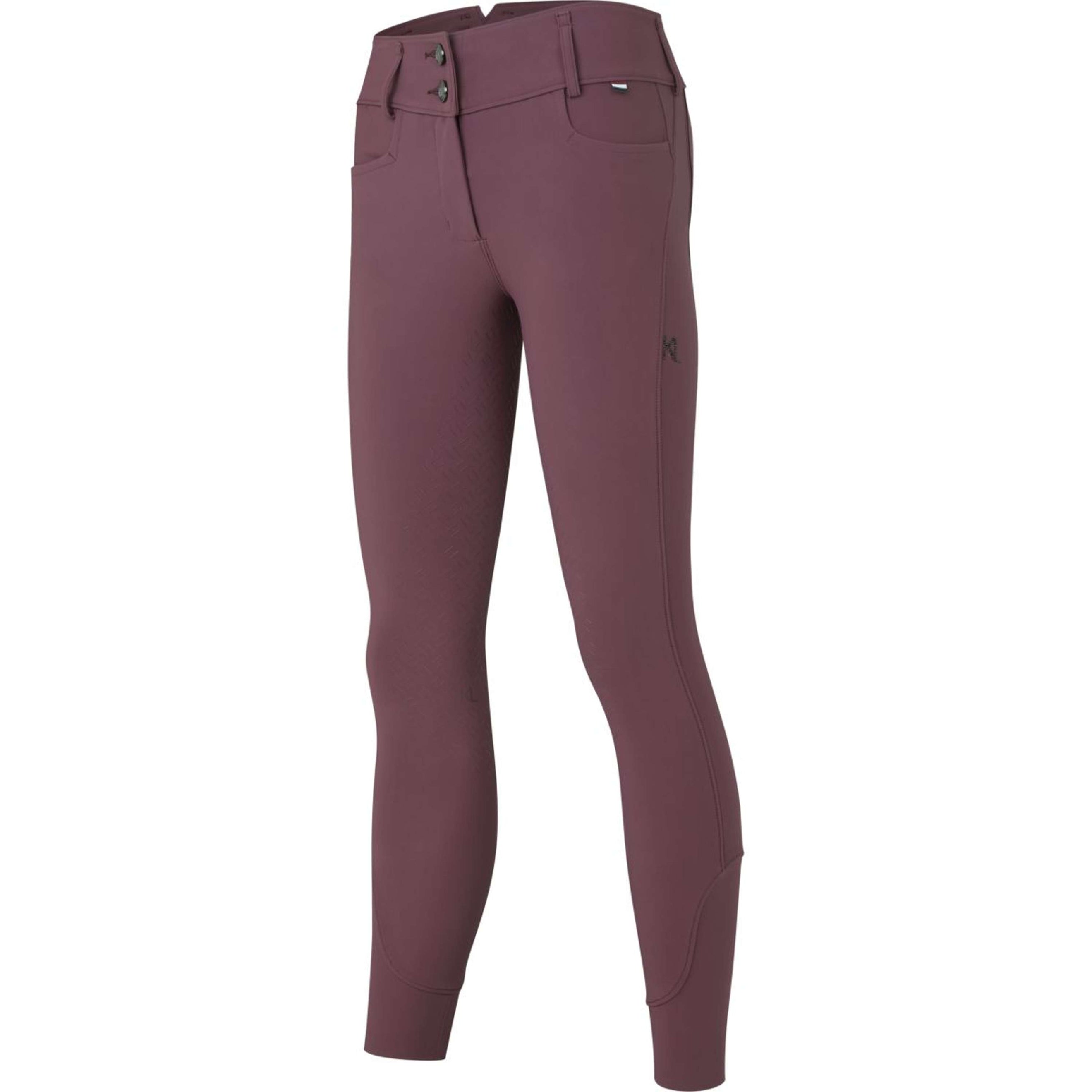 Kingsland Pantaloni da Equitazione KLKira Full Grip Plum Wine