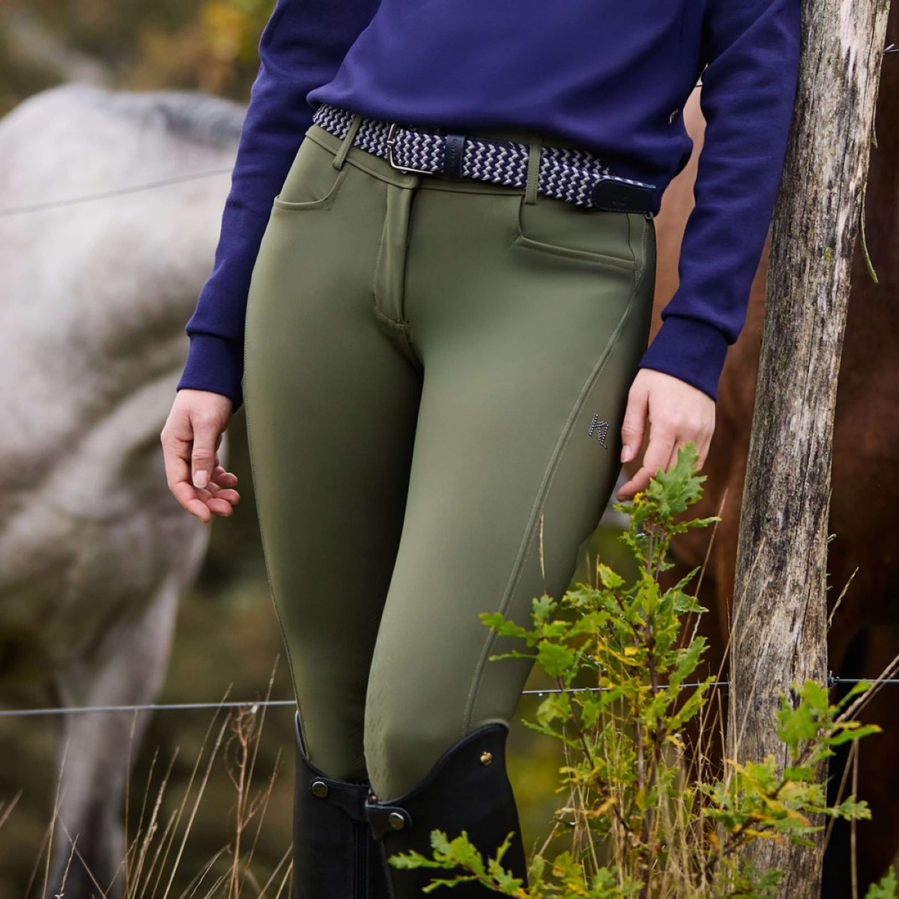 Kingsland Pantaloni da Equitazione KLKira Pieno Grip Donne Kalamata