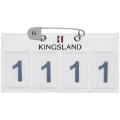 Kingsland Startnummer Classic 4 Numeri Bianco