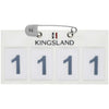 Kingsland Startnummer Classic 4 Numeri Bianco