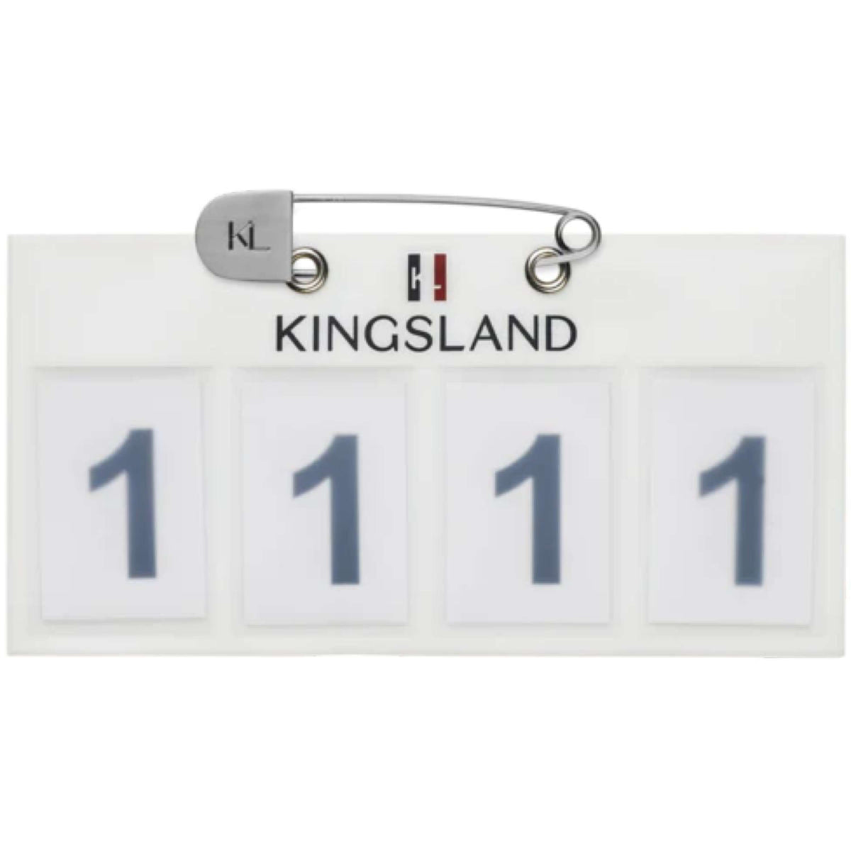 Kingsland Startnummer Classic 4 Numeri Bianco