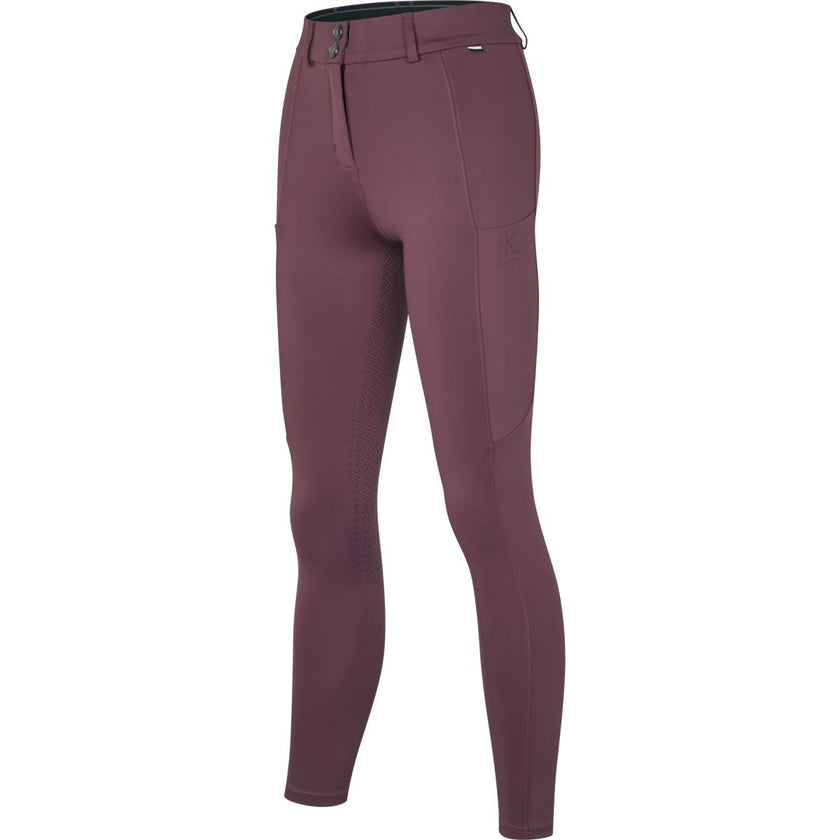 Kingsland Pantaloni da Equitazione KLKaya Full Grip Plum Wine Kingsland Pantaloni da Equitazione KLKaya Full Grip Plum Wine