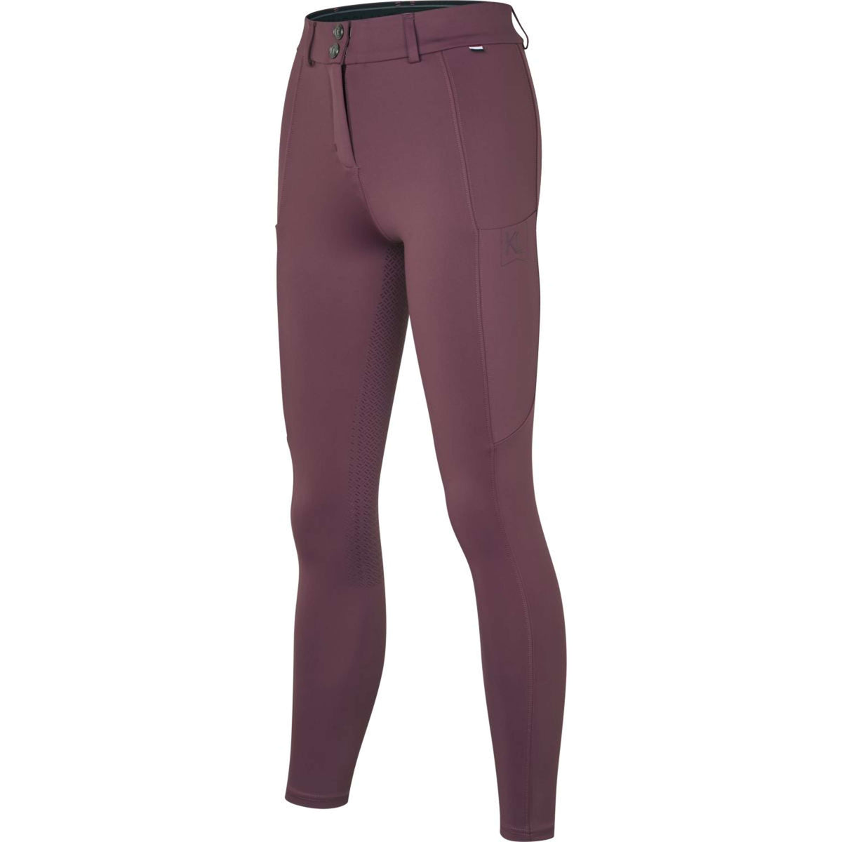 Kingsland Pantaloni da Equitazione KLKaya Full Grip Plum Wine