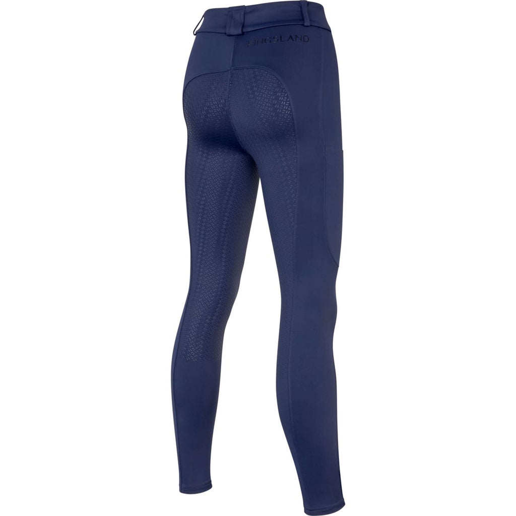 Kingsland Pantaloni da Equitazione KLKaya Pieno Grip Donne Evening Blue