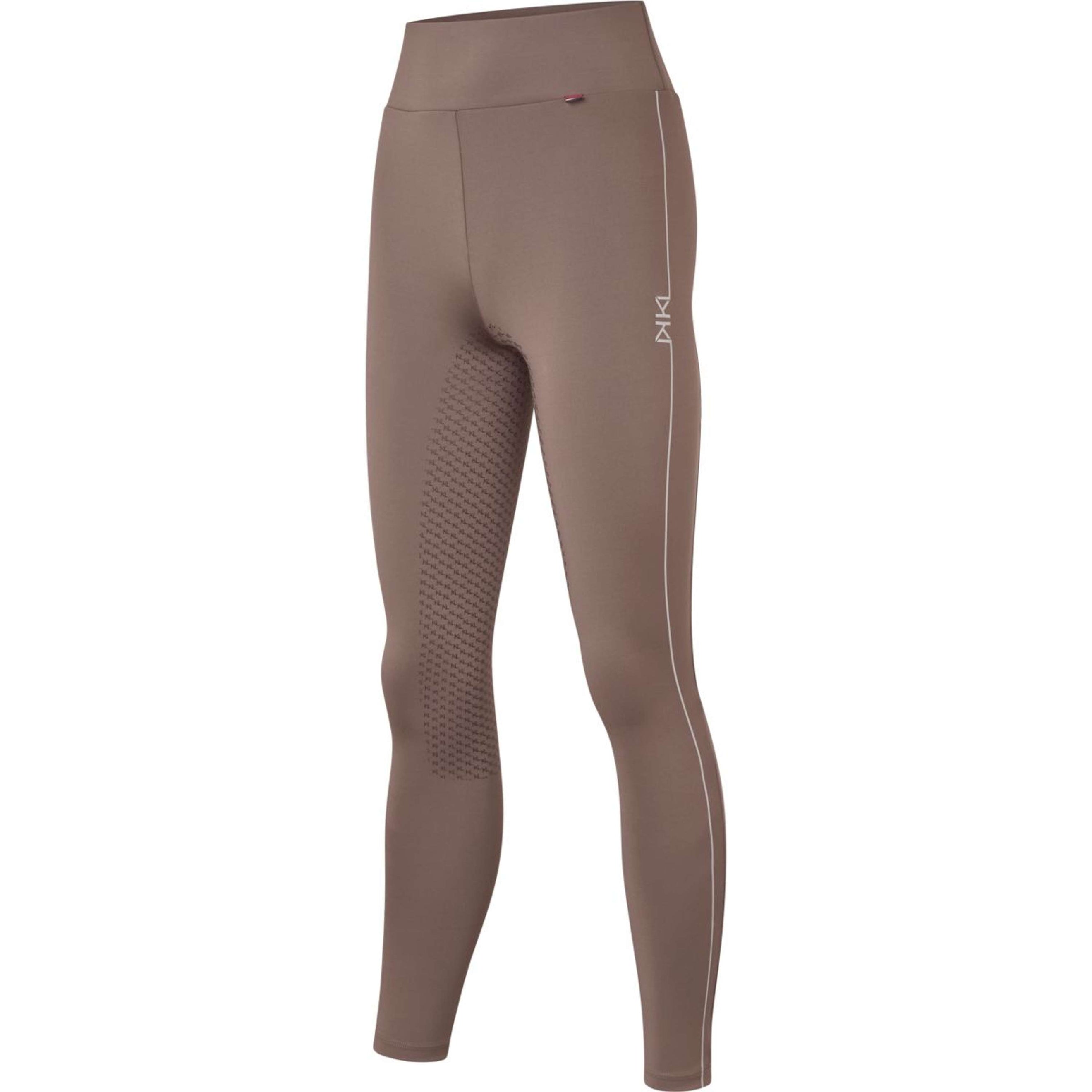 Kingsland Leggings da Equitazione KLAmy F-Tec5 Pieno Grip Donne Brown Iron