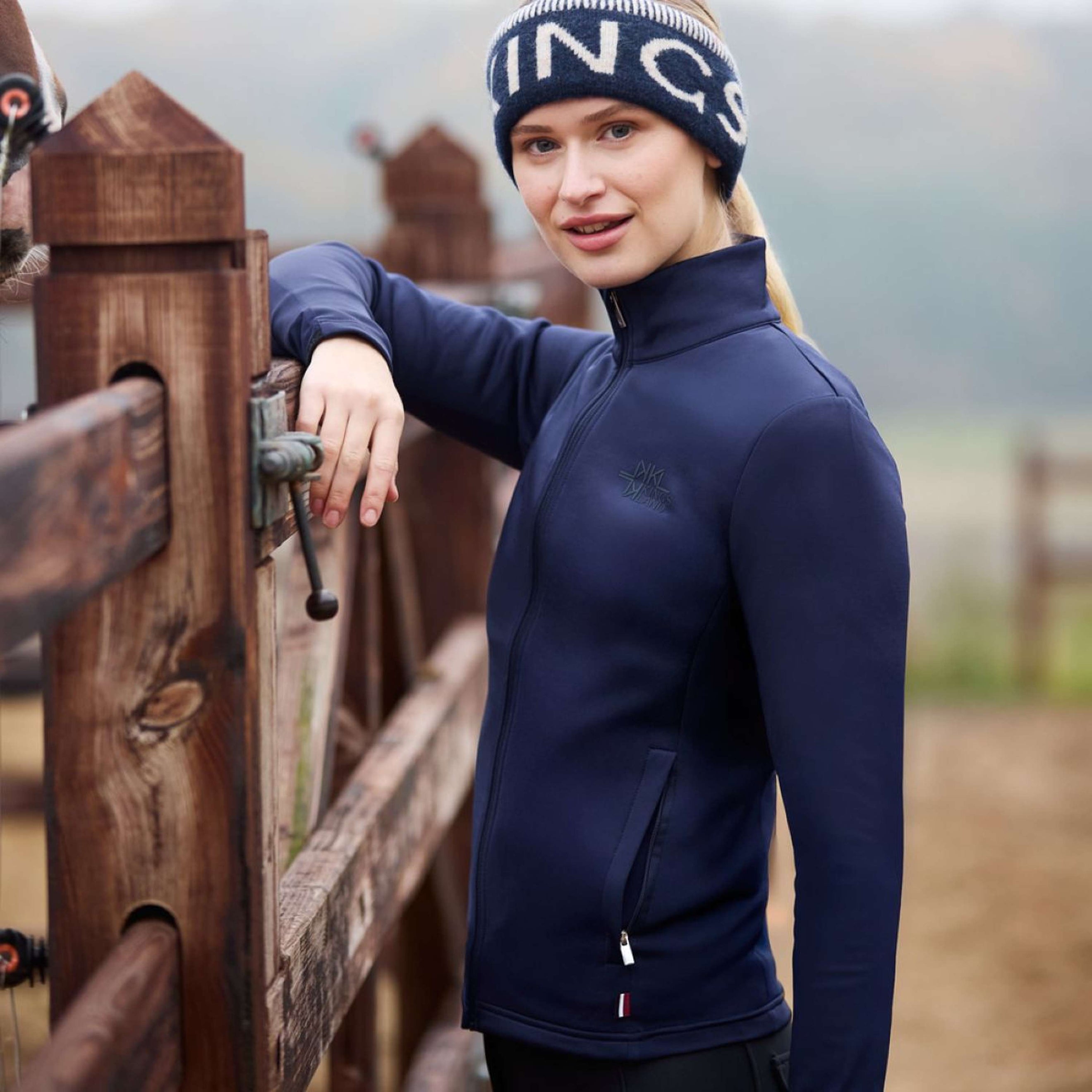 Kingsland Felpa con cappuccio e zip KLAlba Donne Evening Blue
