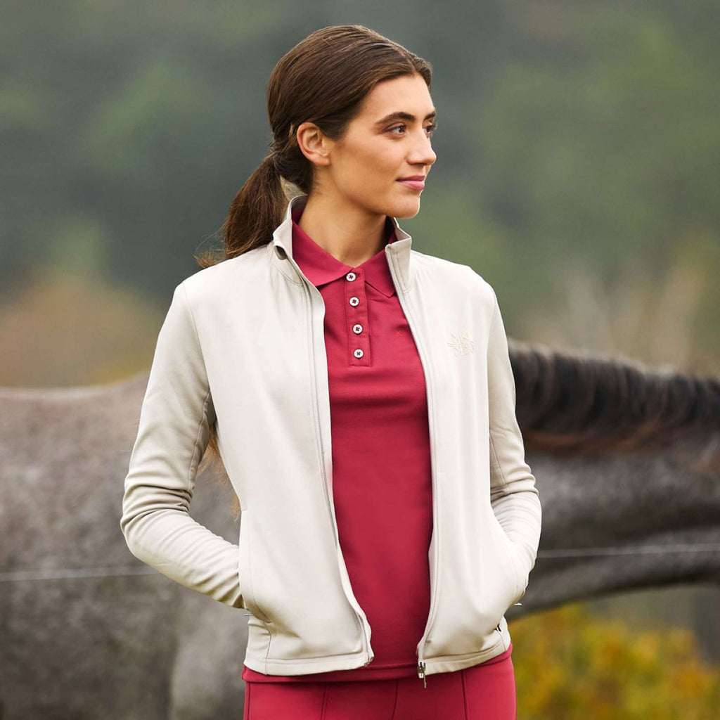 Kingsland Felpa con cappuccio e zip KLAlba Donne Beige Dove