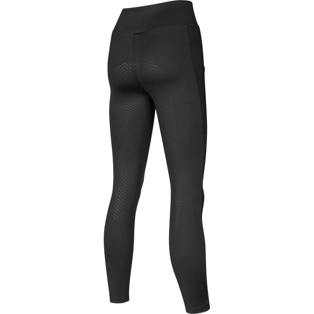 Kingsland Leggings da Equitazione KLAmanda F-Tec4 Pieno Grip Donne Nero
