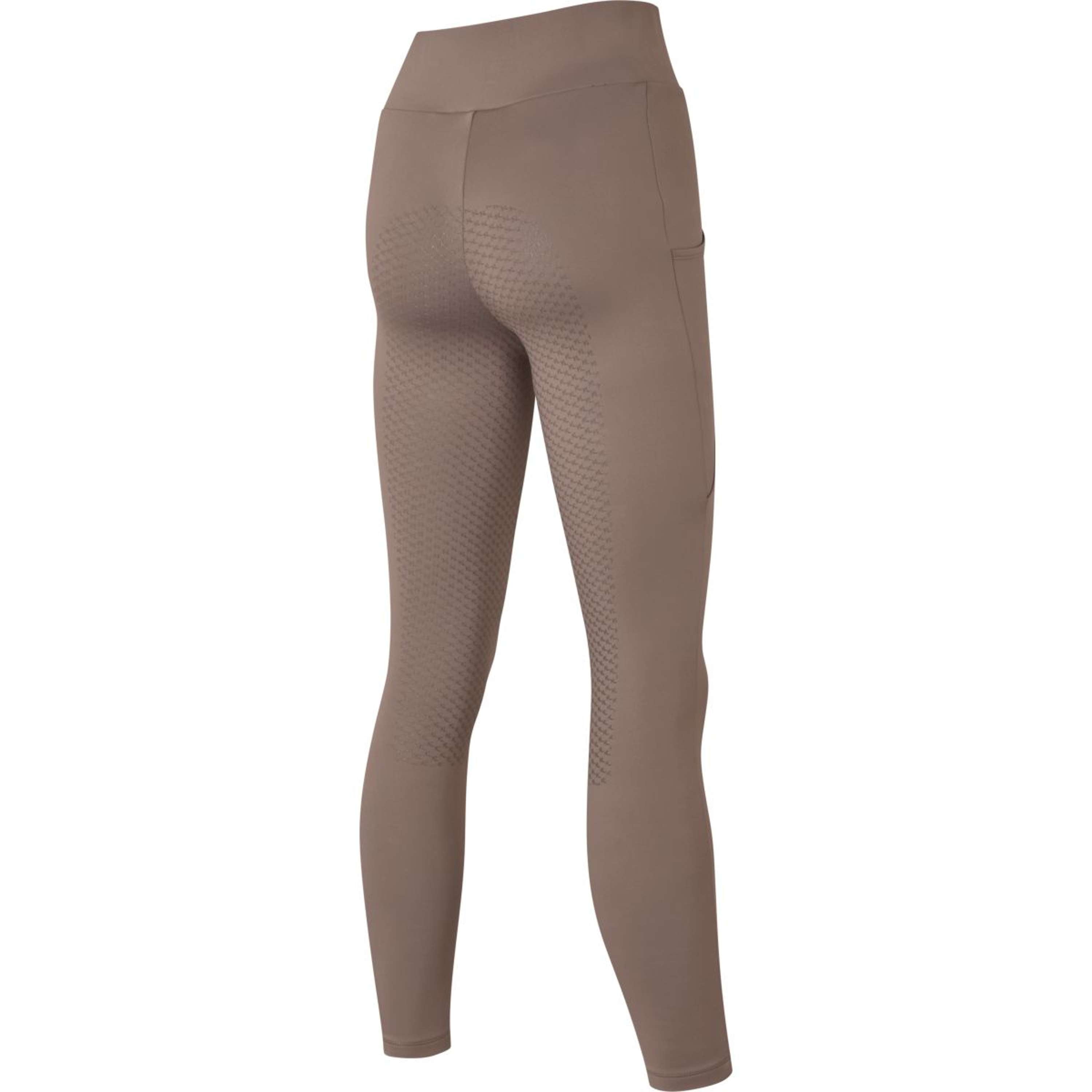 Kingsland Leggings da Equitazione KLAmanda F-Tec4 Pieno Grip Donne Brown Iron