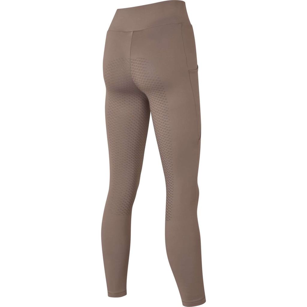 Kingsland Leggings da Equitazione KLAmanda F-Tec4 Pieno Grip Donne Brown Iron