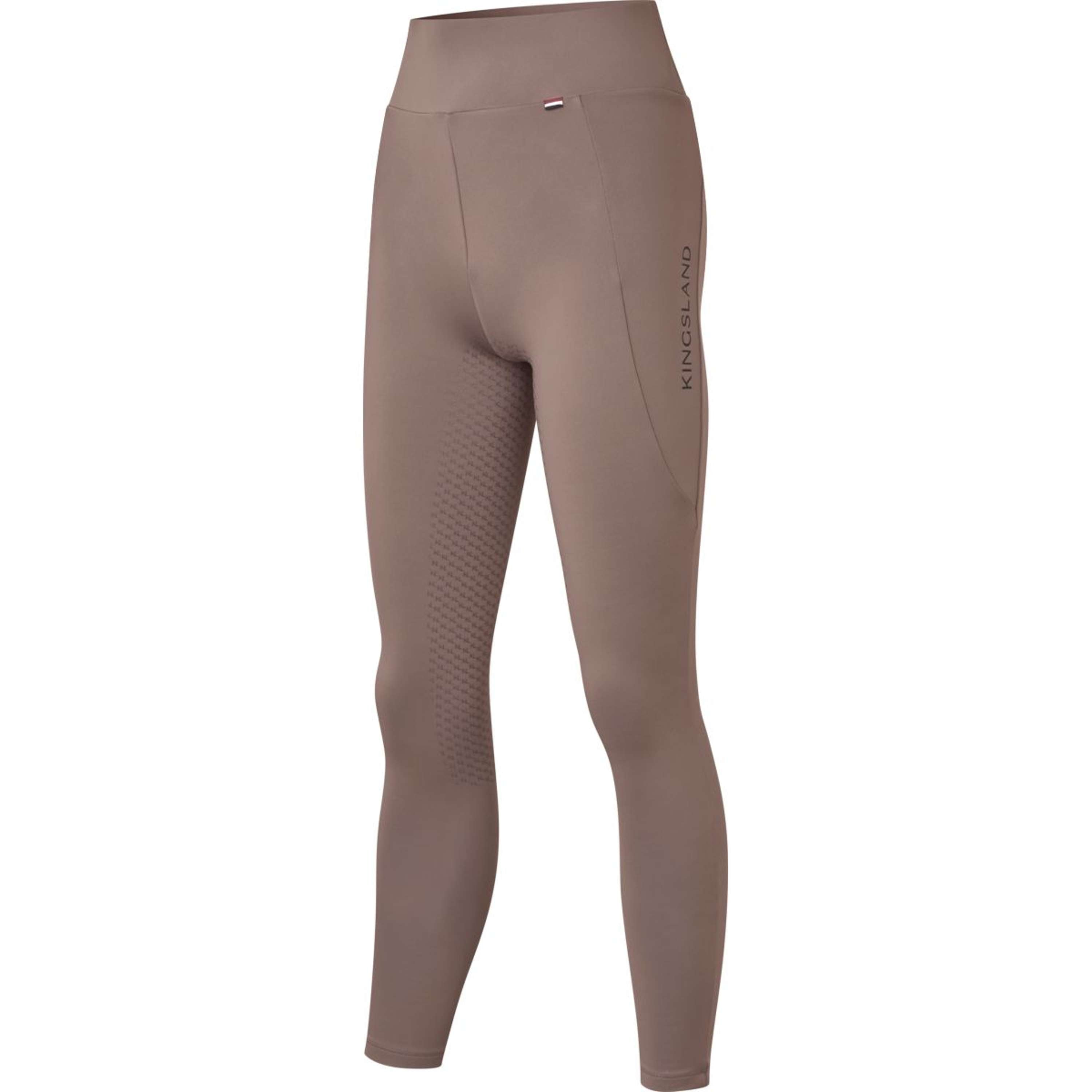 Kingsland Leggings da Equitazione KLAmanda F-Tec4 Pieno Grip Donne Brown Iron