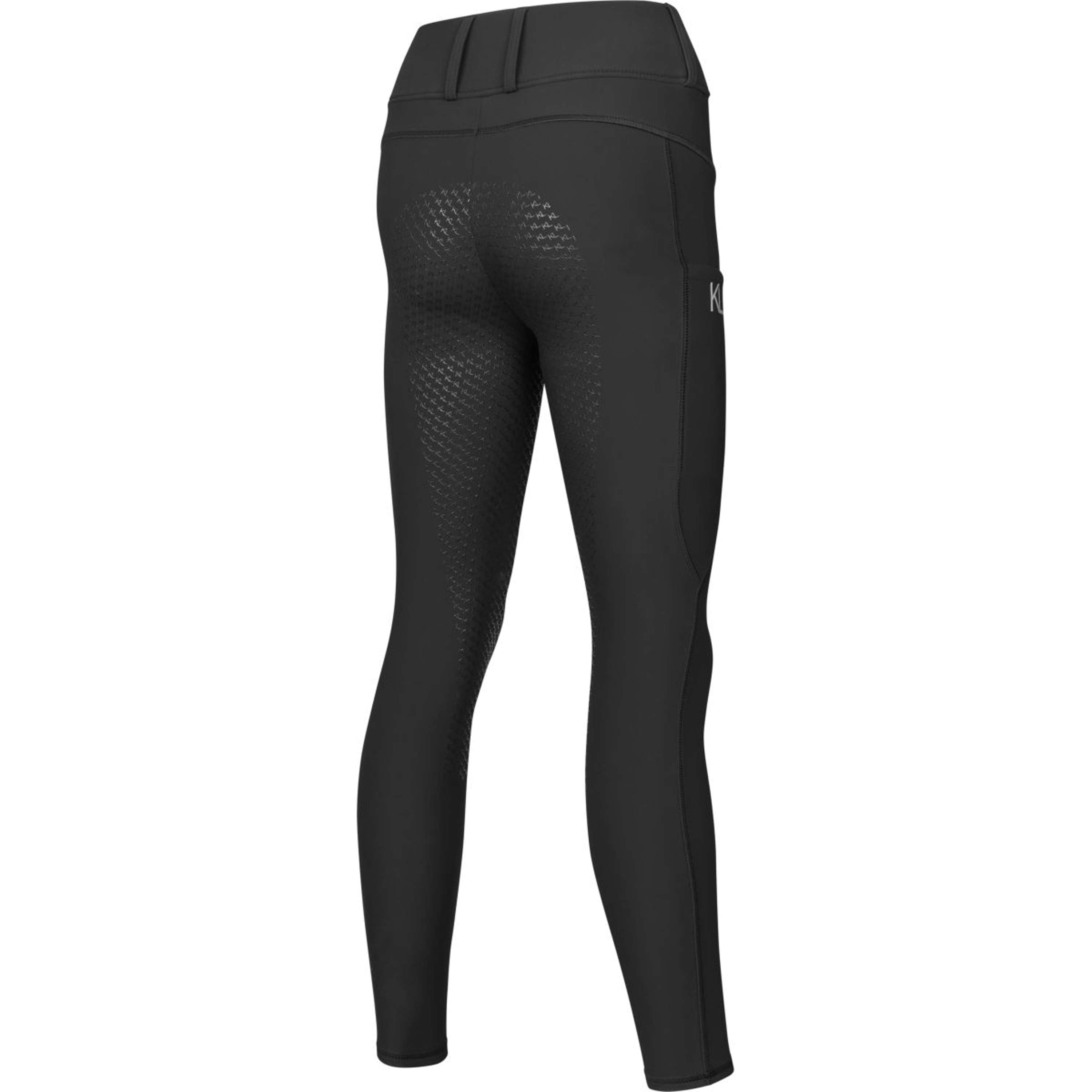 Kingsland Leggings da Equitazione KLAnastasia Idrorepellente Full Grip Nero